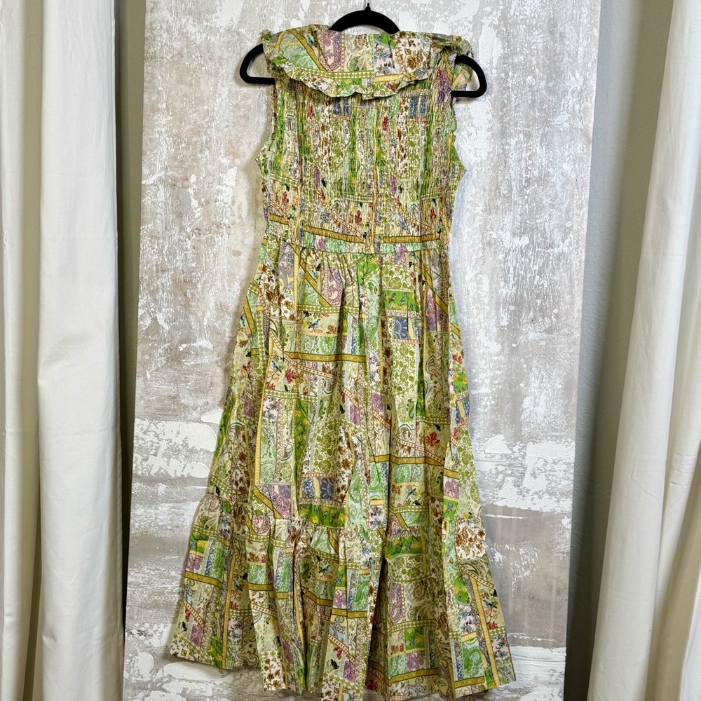 Boho Patchwork Ruffle Maxi Dress - Picture 7 of 7